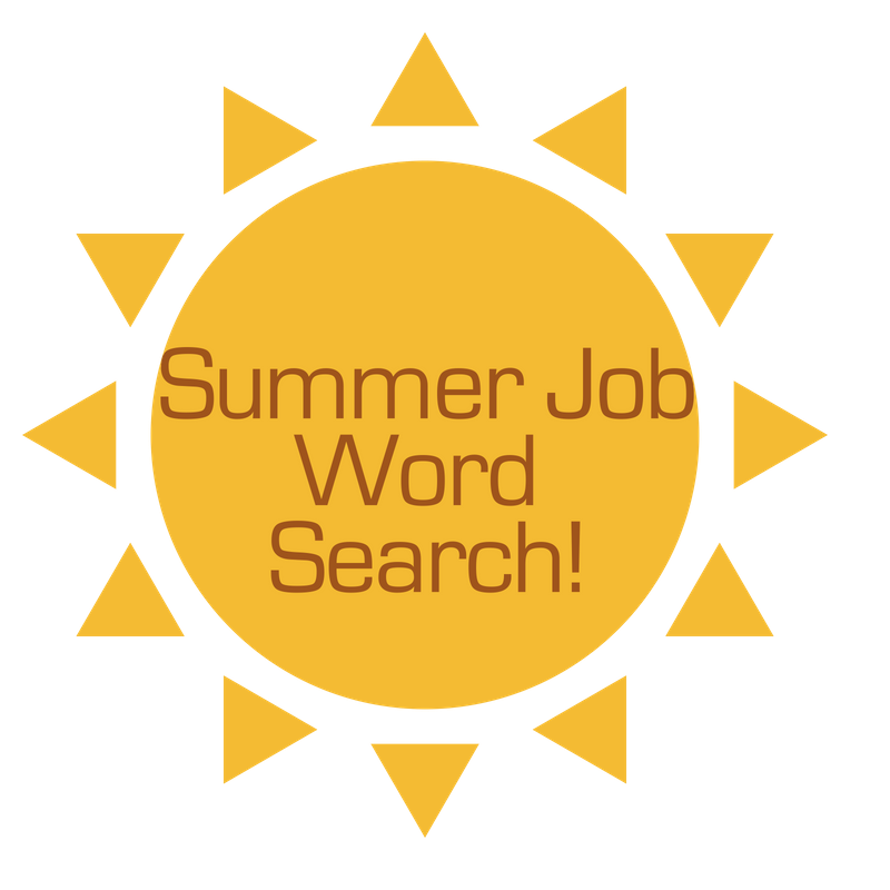 Summer Job Word Search